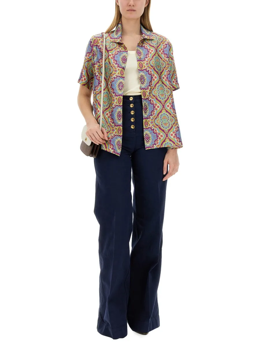 Printed Silk Shirt sold by Lord & Taylor product image thumbnail 4
