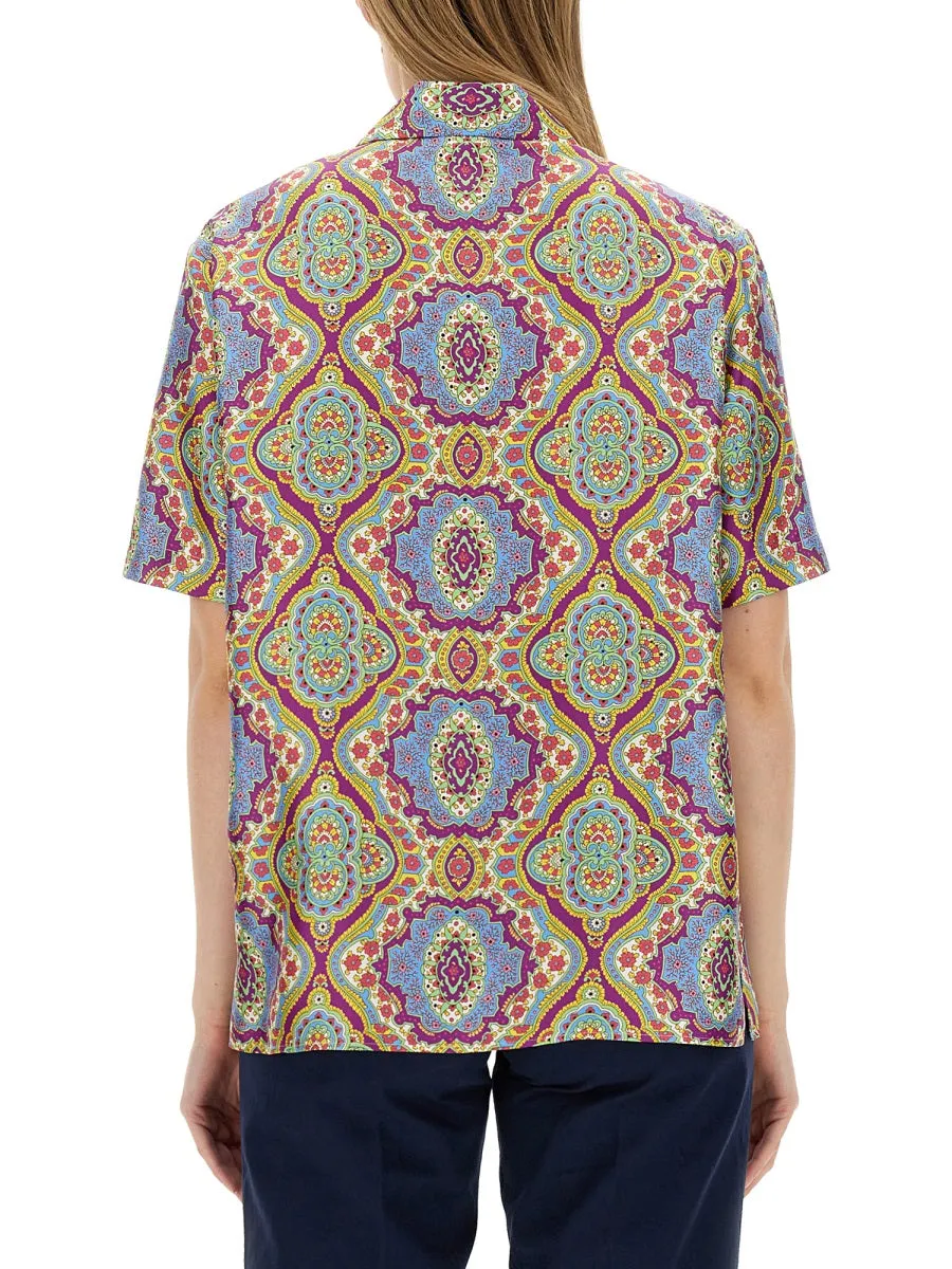 Printed Silk Shirt sold by Lord & Taylor product image thumbnail 2