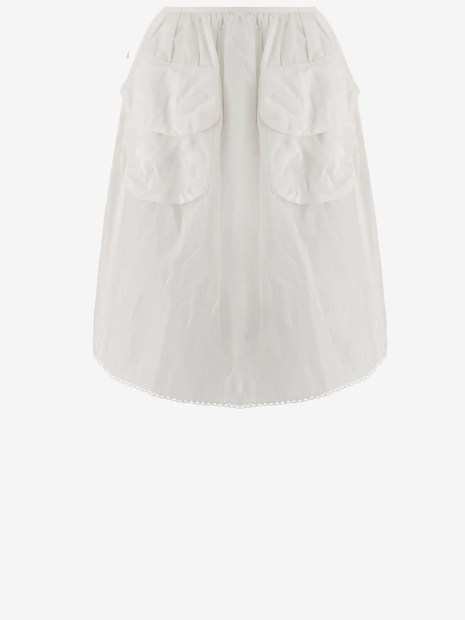 Cotton and Linen Skirt with Front Pockets sold by Lord & Taylor