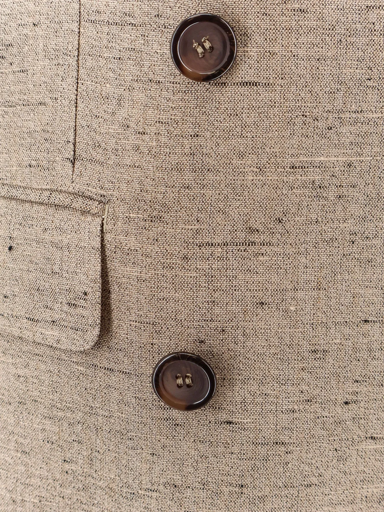 Blazer Beige Viscose-Linen sold by Lord & Taylor product image thumbnail 3