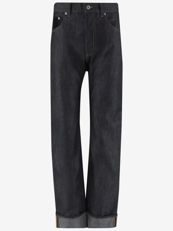 Cotton Jeans with Lapels made by Bottega Veneta