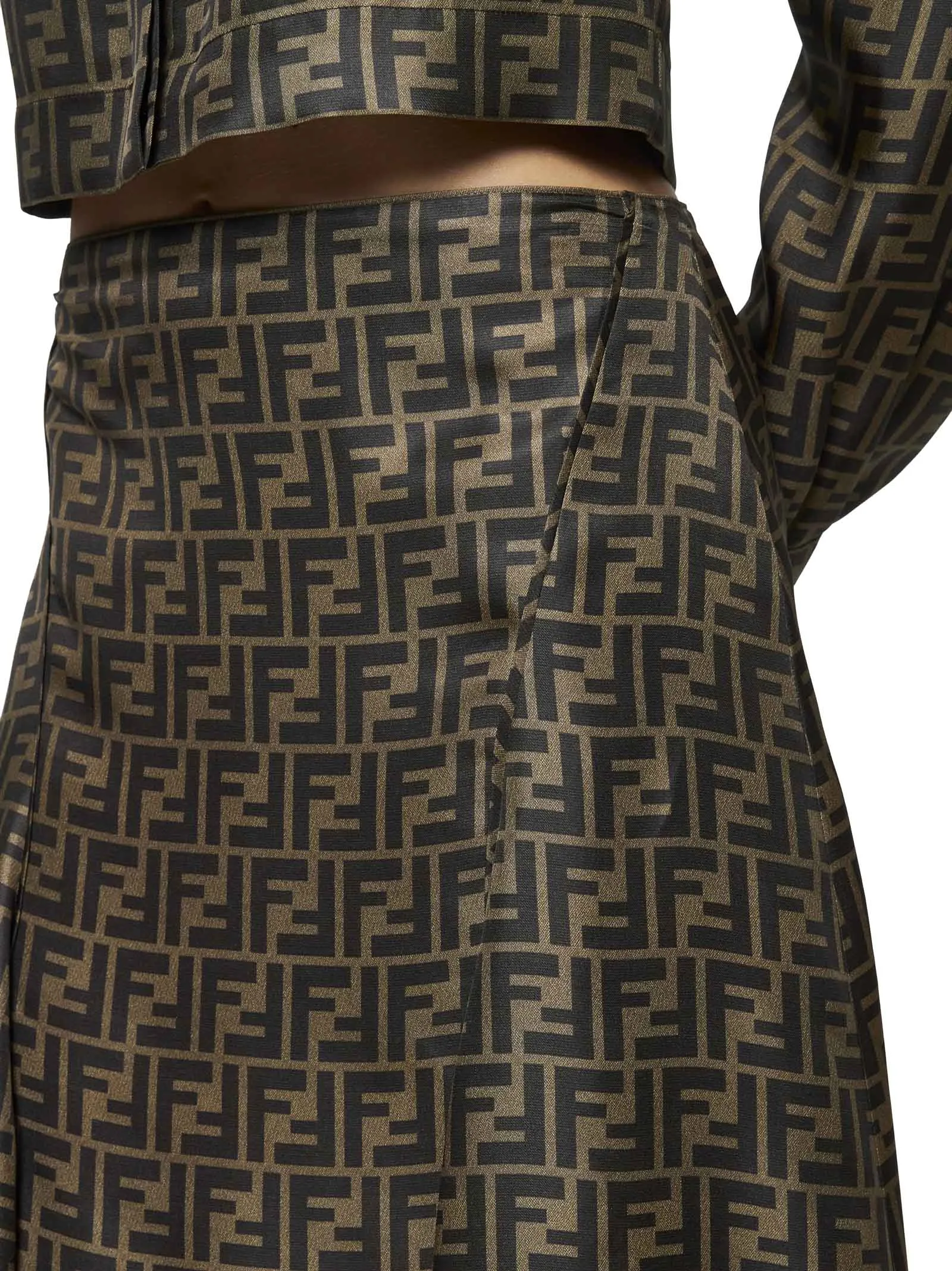 FF Maxi Skirt in Brown Silk sold by Lord & Taylor product image thumbnail 4