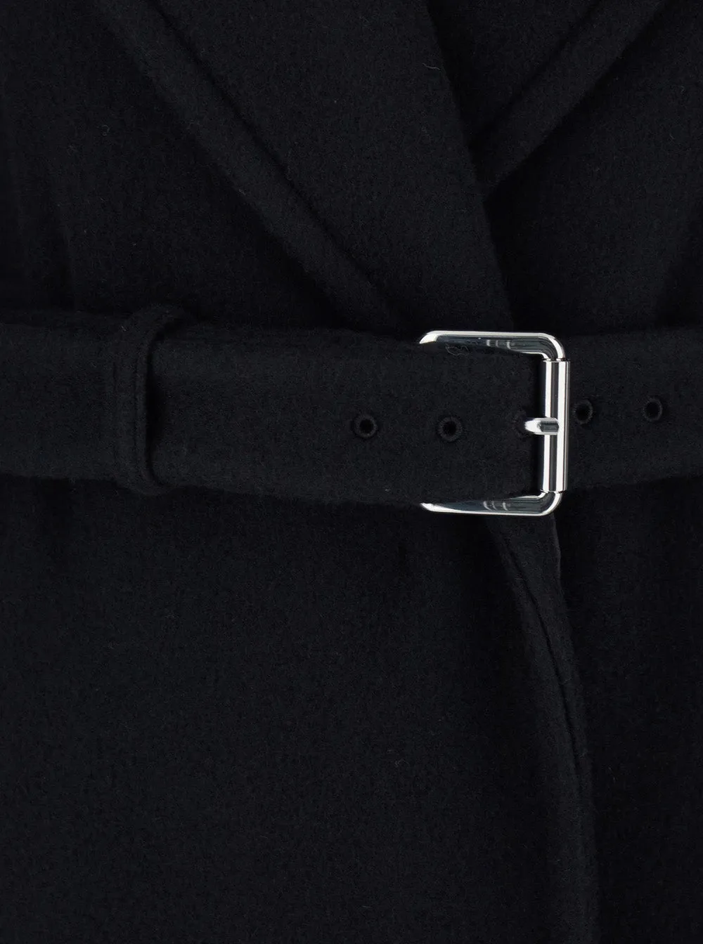 Black Wool Coat with Classic Lapels sold by Lord & Taylor product image thumbnail 3