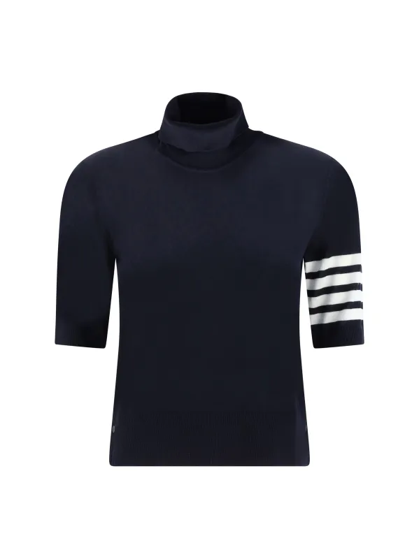 Turtleneck Sweater Navy made by Thom Browne
