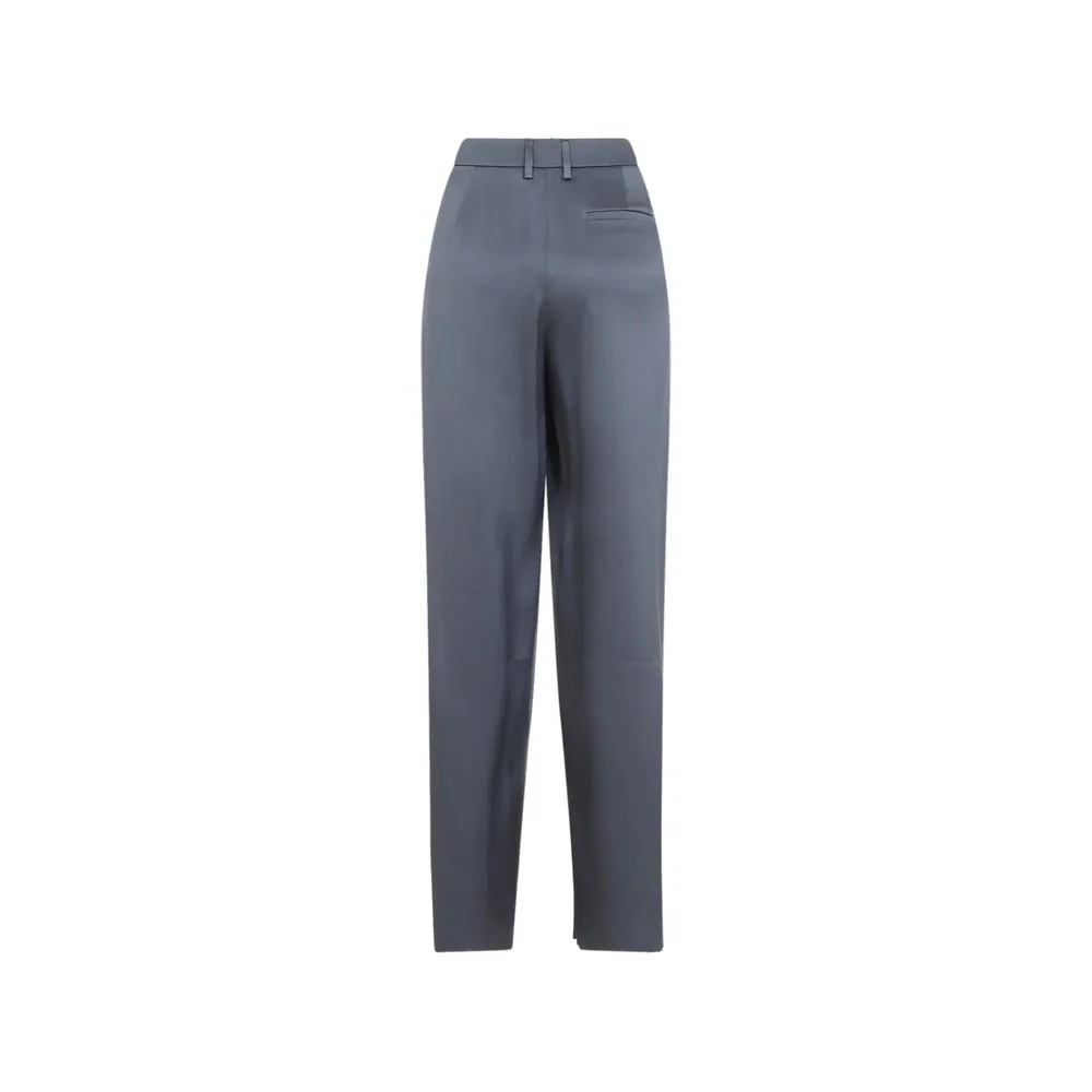 Grey Silk Pleated Trousers sold by Lord & Taylor product image thumbnail 3