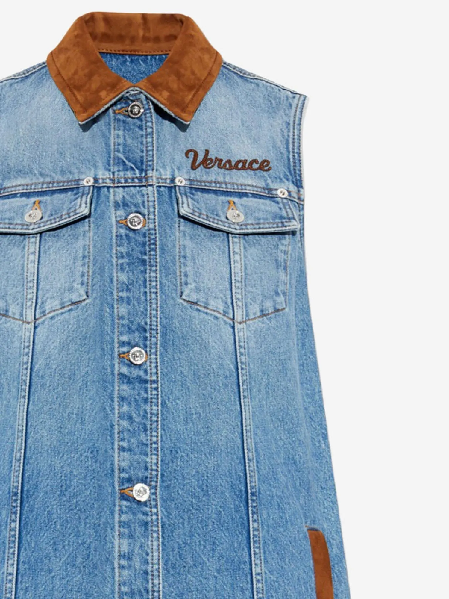 Cotton Denim Dress with Logo sold by Lord & Taylor product image thumbnail 3