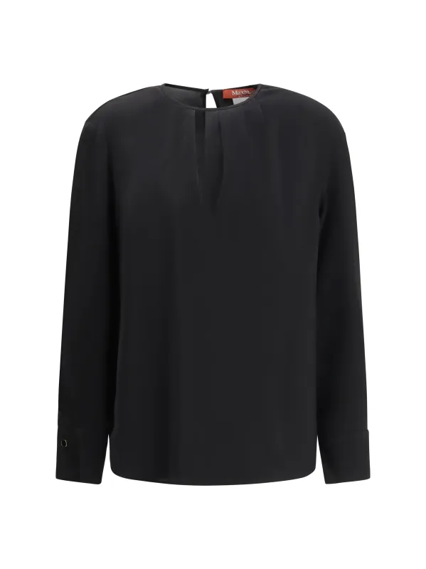Crew-neck Blouse Black made by MaxMara