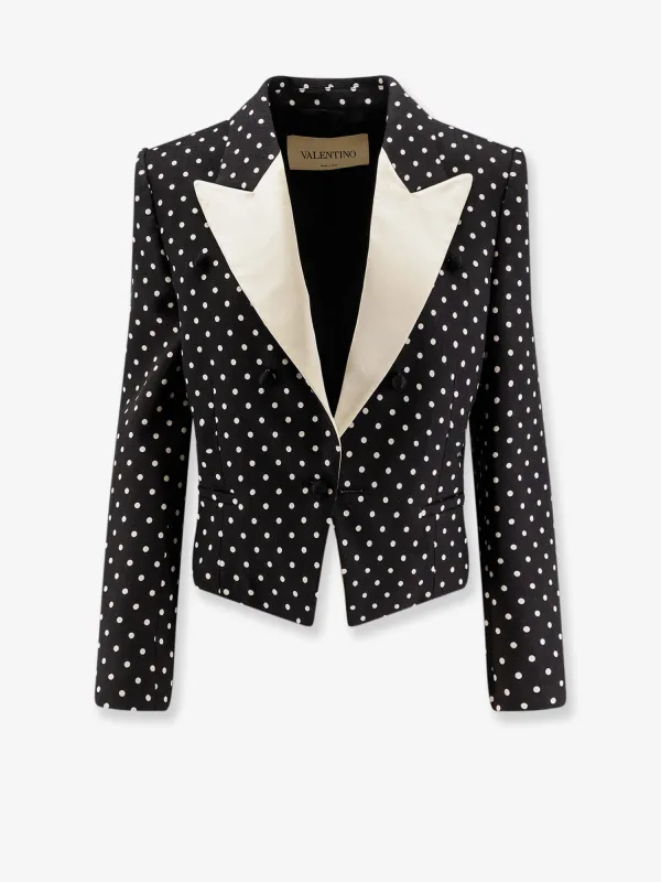 Polka-Dots Viscose Blazer made by Valentino