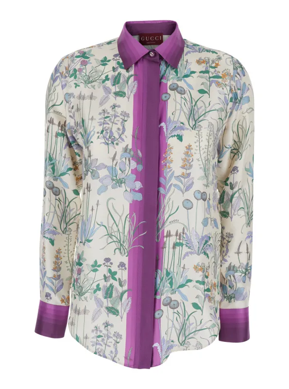 Shirt, Multicolour Silk made by Gucci