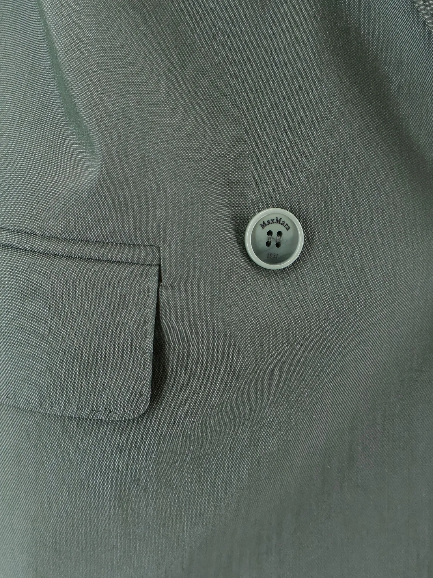 Blazer Mxmalbata Virgin Wool & Silk Green sold by Lord & Taylor product image thumbnail 5