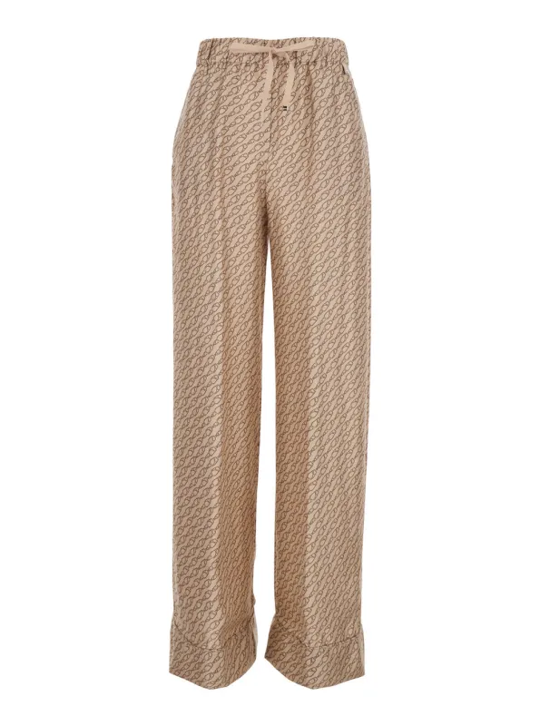 Pants Silk Beige made by Herno
