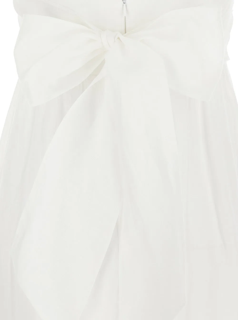Long Linen V-Neck Dress White sold by Lord & Taylor product image thumbnail 3