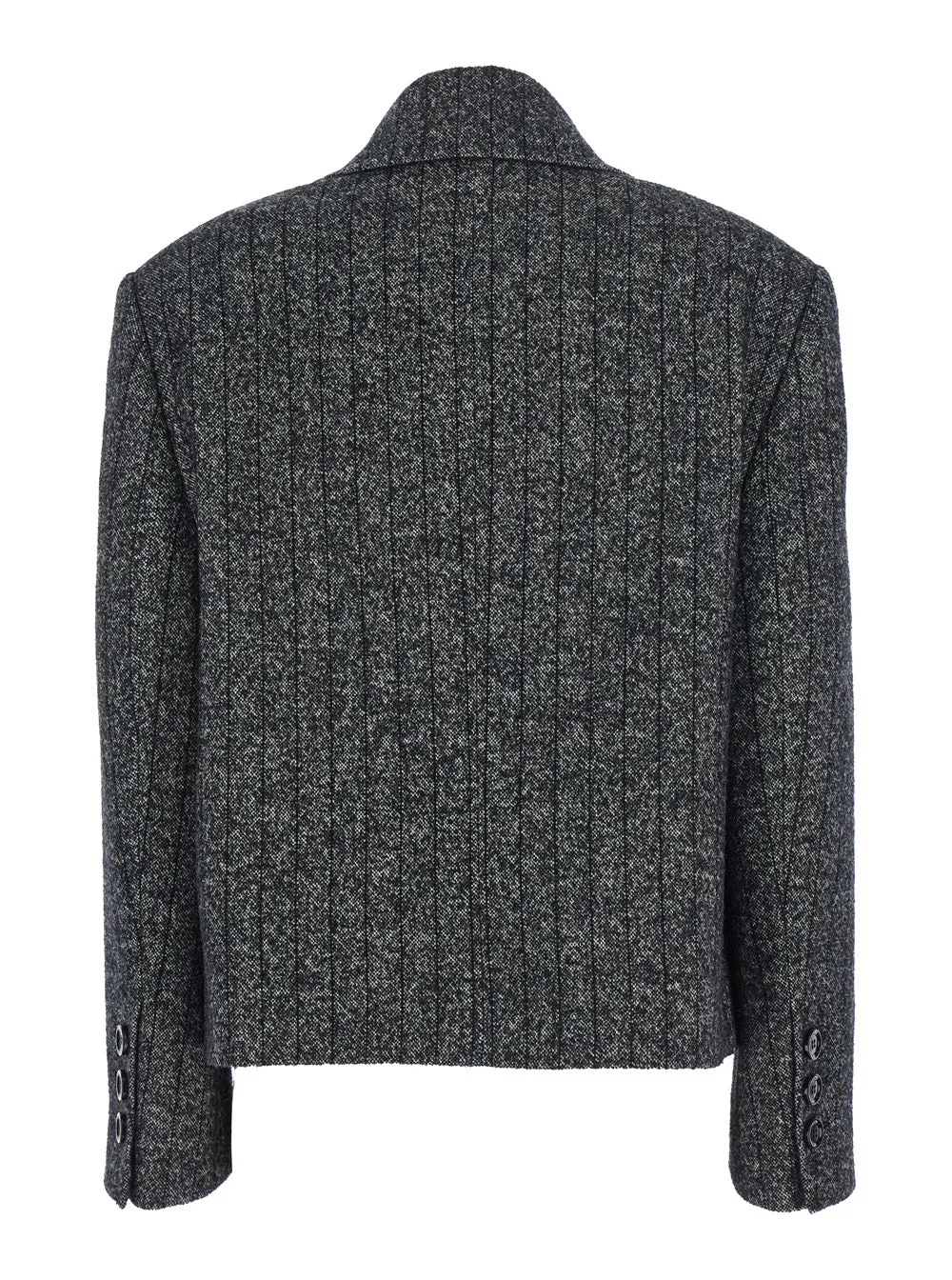 Grey Double-Breasted Wool Blend Jacket sold by Lord & Taylor product image thumbnail 2