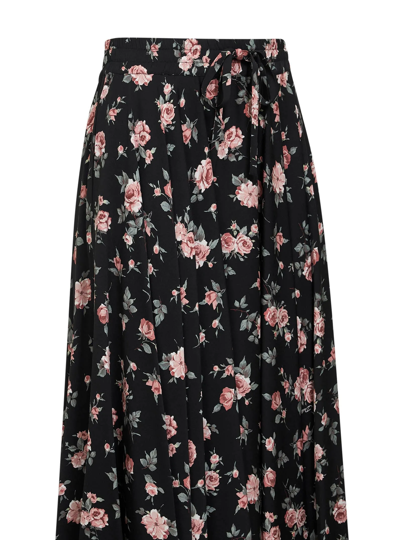 Vintage Rose Printed Charmeuse Long Full Skirt sold by Lord & Taylor product image thumbnail 3