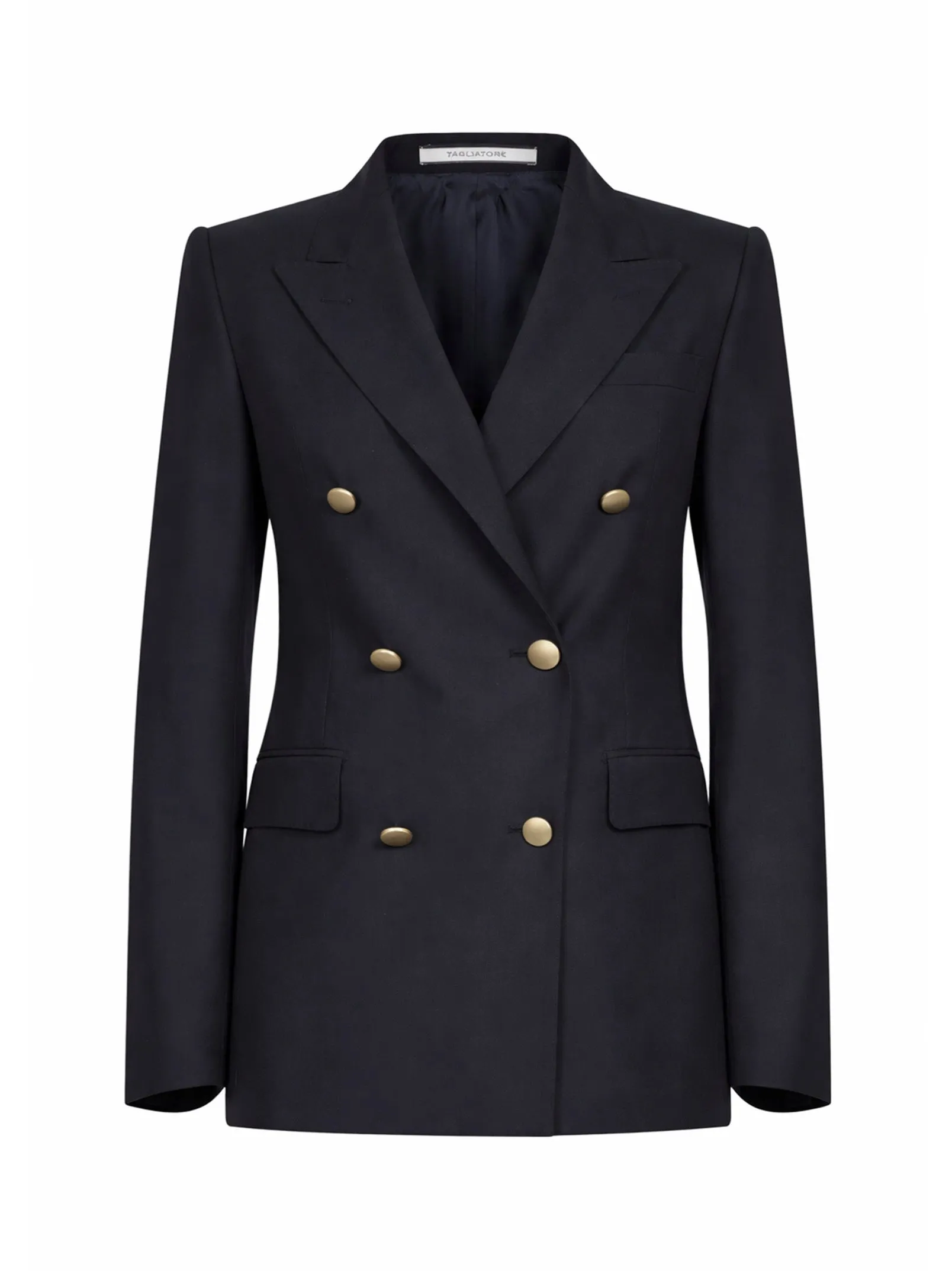 Double-Breasted Blazer Blue Virgin Wool sold by Lord & Taylor