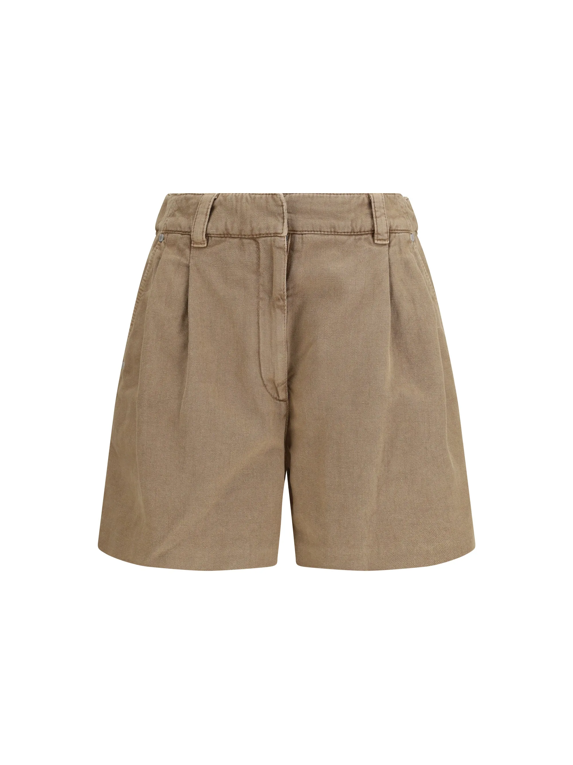 Linen Shorts Warm Amber sold by Lord & Taylor