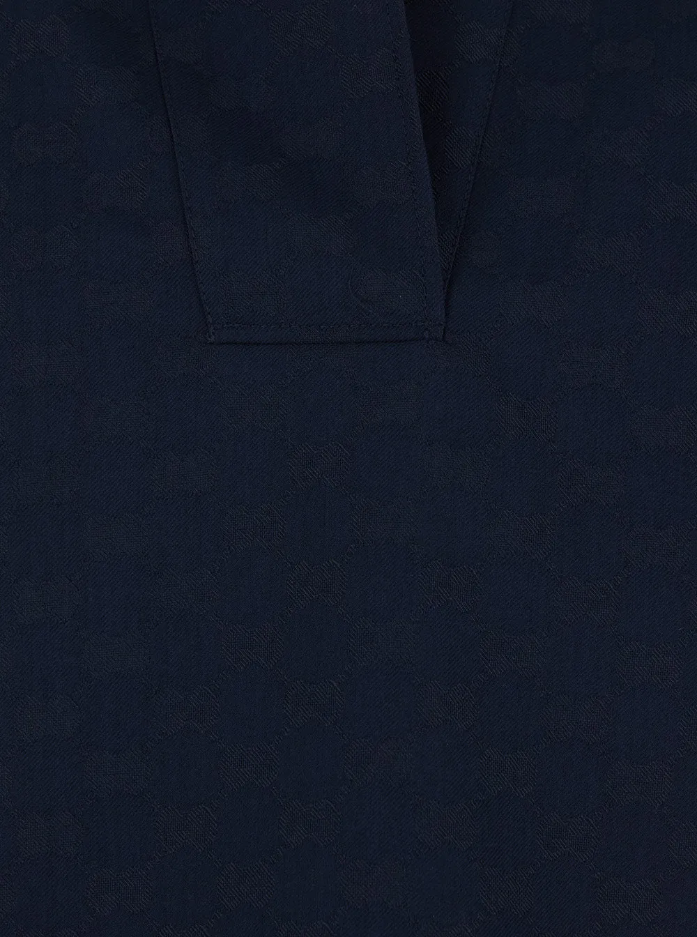 Blouse with Wide Collar, Blue Cotton-Blend sold by Lord & Taylor product image thumbnail 3