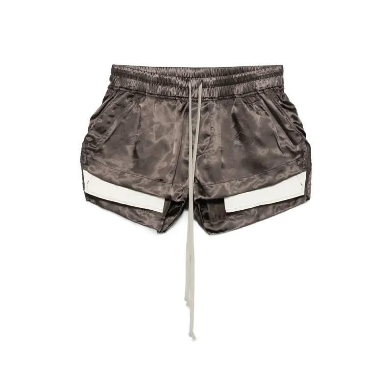 Brown Drawstring Shorts made by Rick Owens