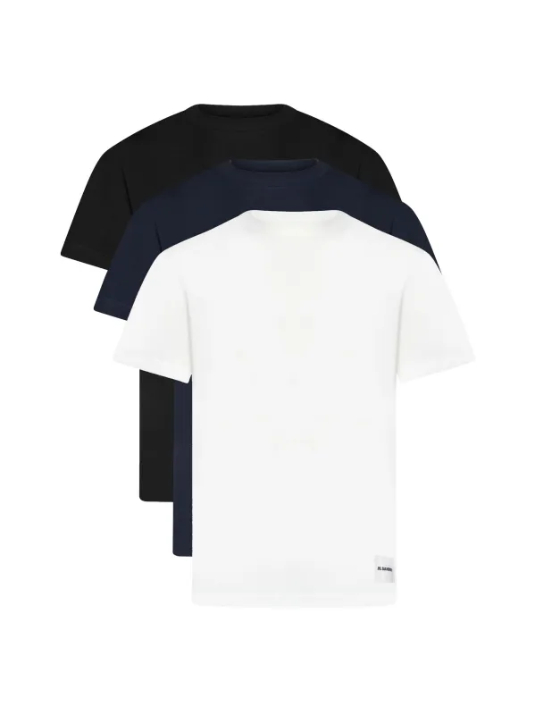 Set of 3 Cotton Jersey T-Shirts made by Jil Sander