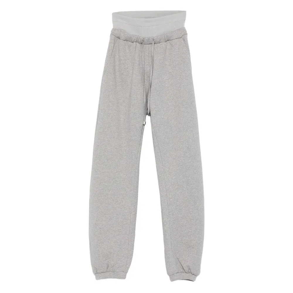Drawstring Track Pants in Grey Cotton sold by Lord & Taylor