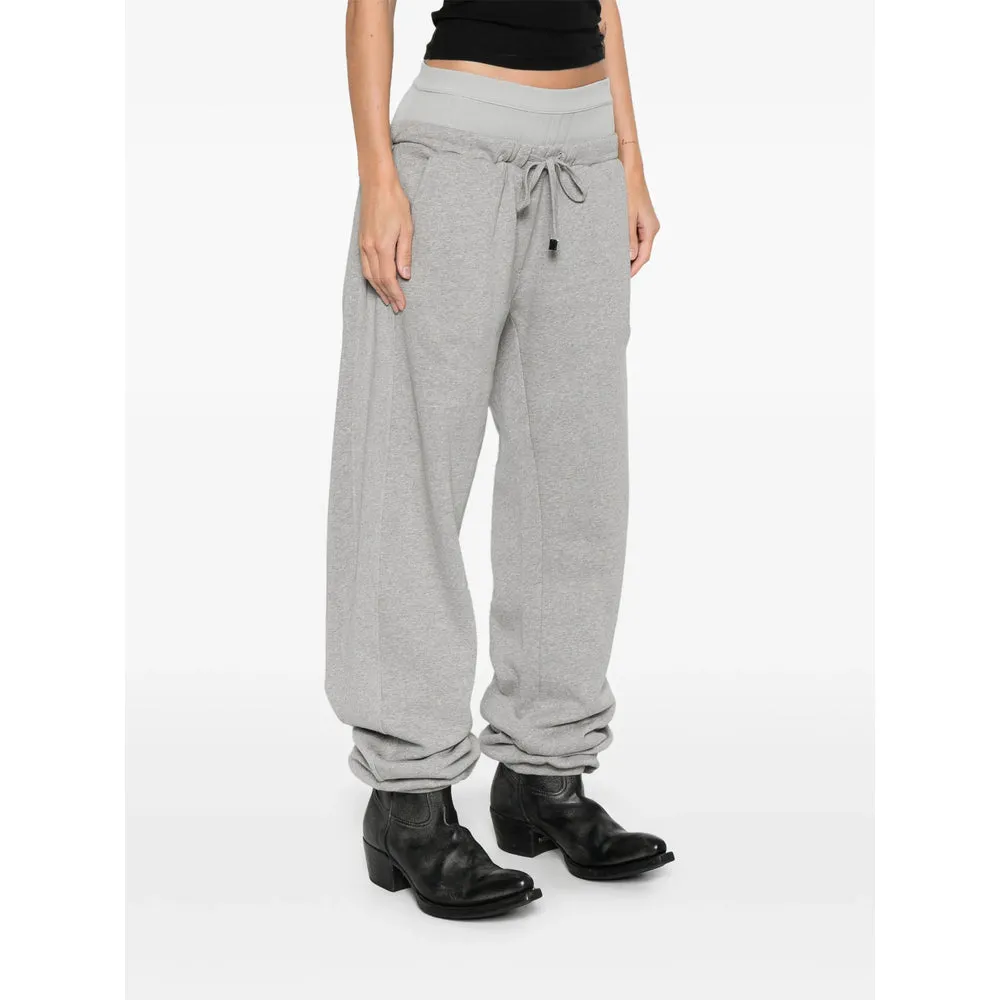 Drawstring Track Pants in Grey Cotton sold by Lord & Taylor product image thumbnail 5