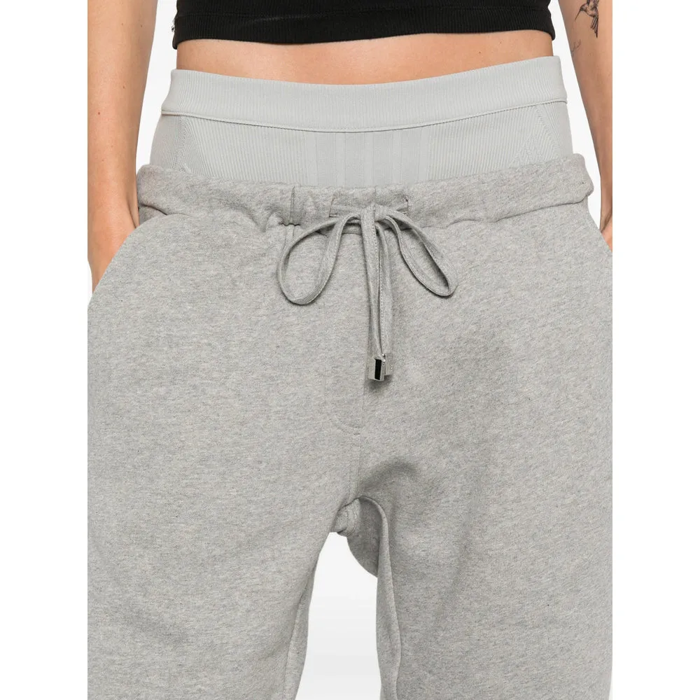 Drawstring Track Pants in Grey Cotton sold by Lord & Taylor product image thumbnail 2
