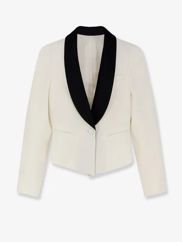 Wool Blazer with Satin Lapel made by Alexander McQueen