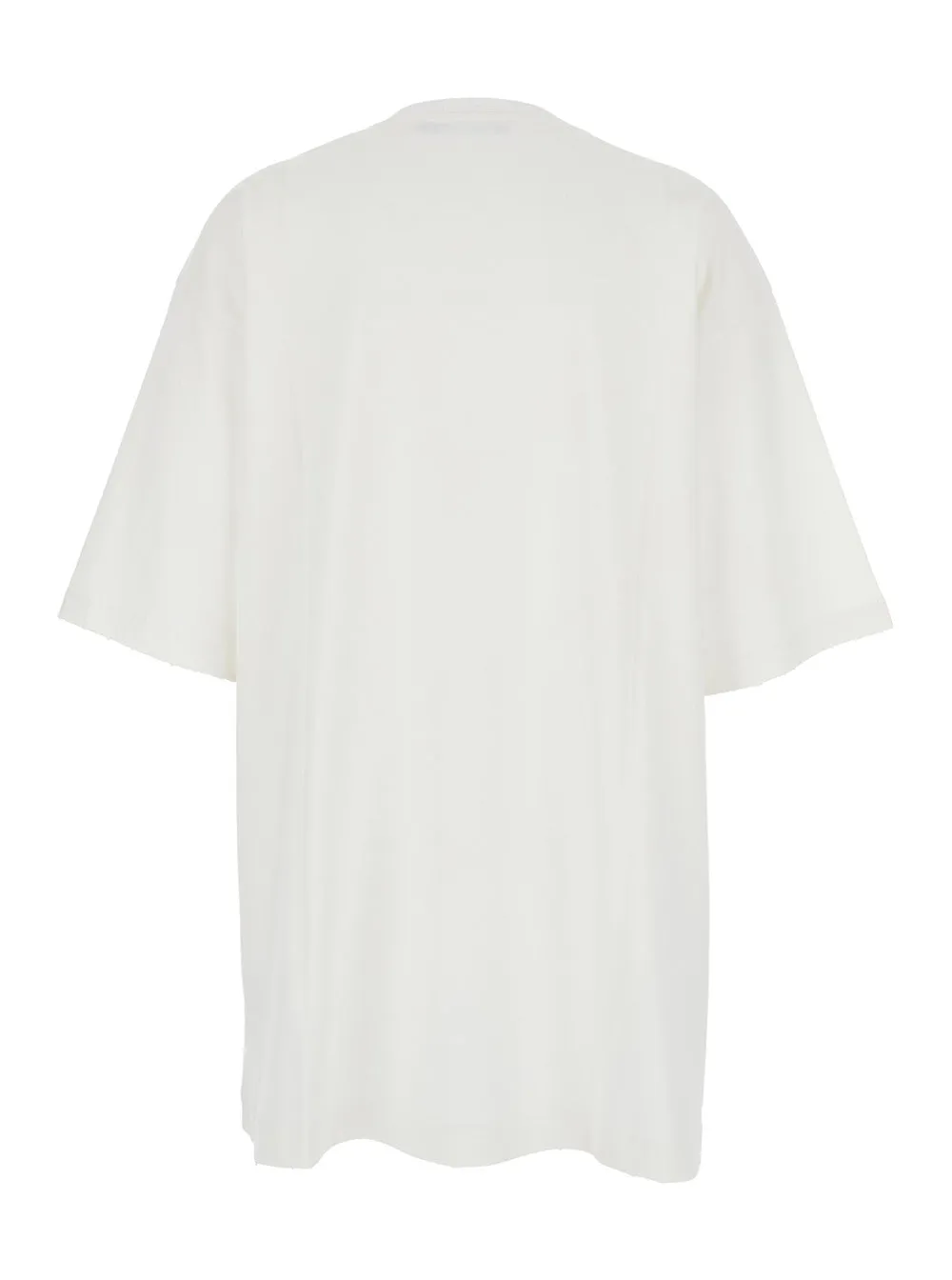 White Cotton Crew Neck T-Shirt with Print sold by Lord & Taylor product image thumbnail 2