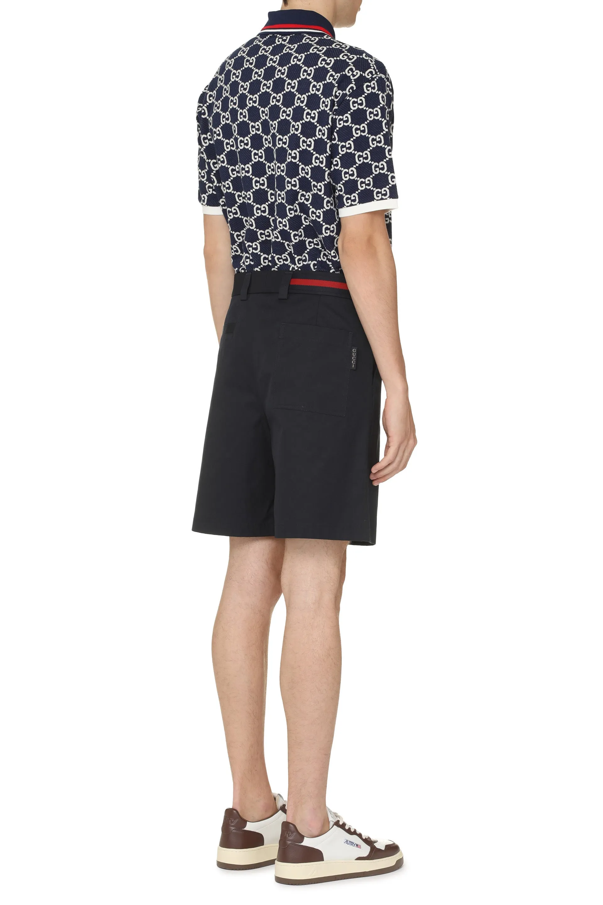 Cotton Bermuda Shorts in Blue sold by Lord & Taylor product image thumbnail 4