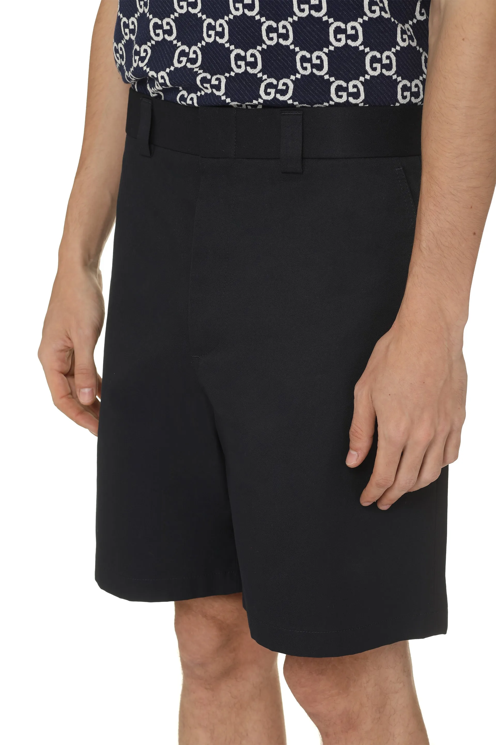 Cotton Bermuda Shorts in Blue sold by Lord & Taylor product image thumbnail 5