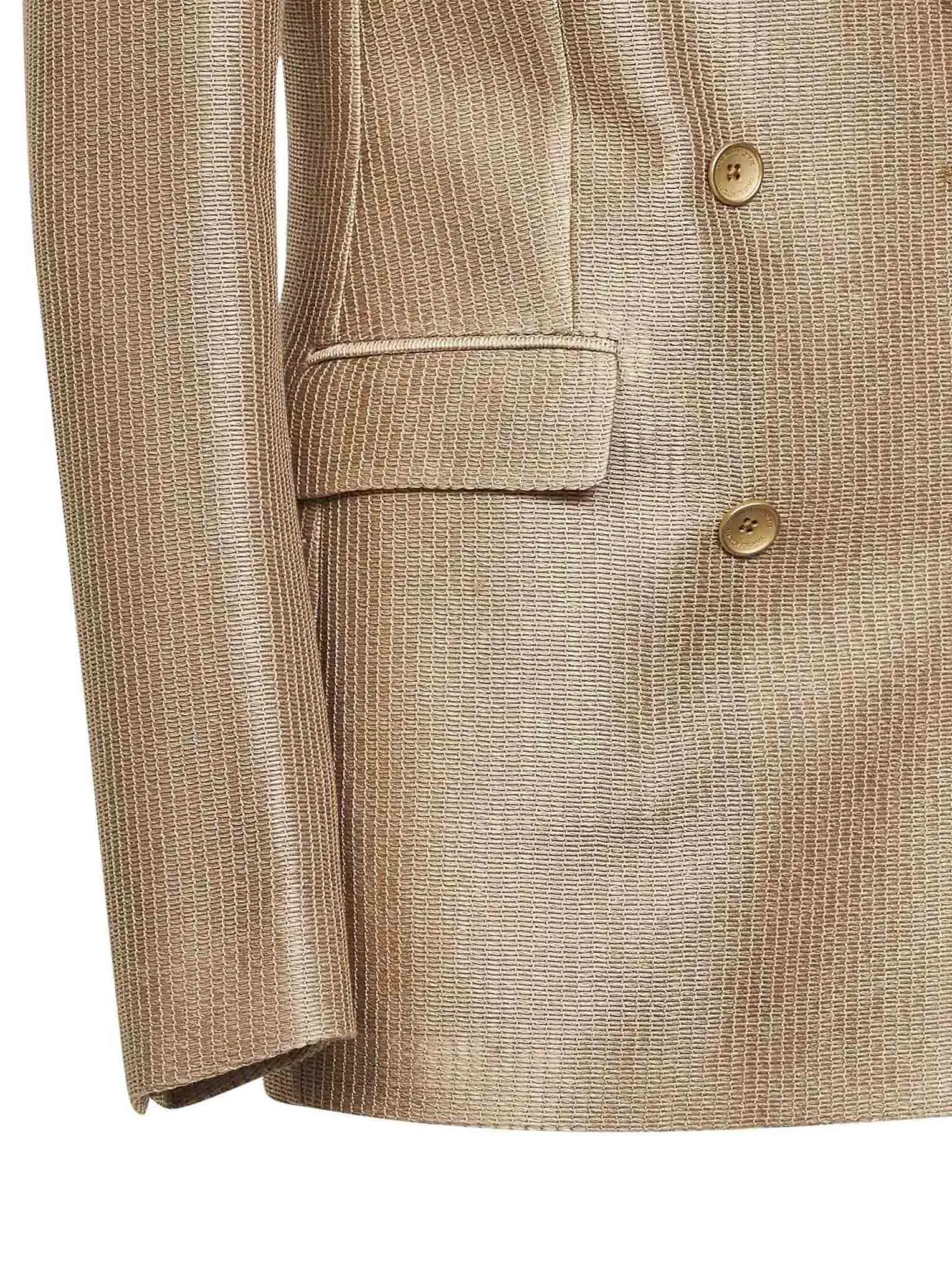 Double-Breasted Jacquard Blazer Beige sold by Lord & Taylor product image thumbnail 3