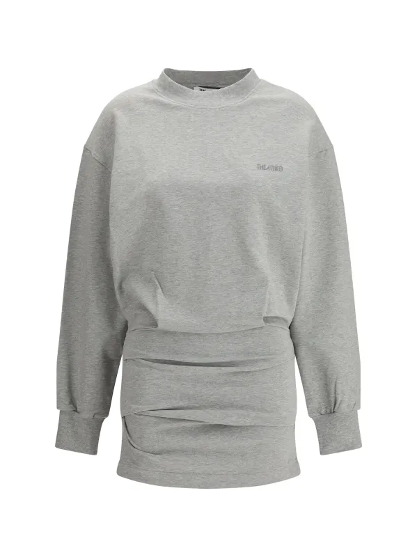 Mini Dress Melange Grey made by The Attico