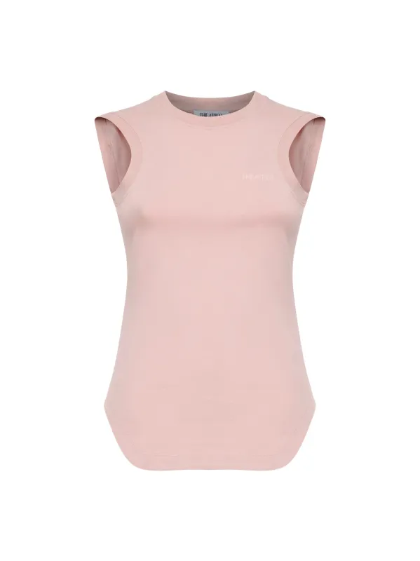 Tank Top Reese Rose Cotton made by The Attico