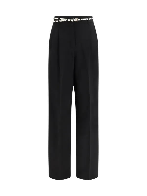 Belted Pants Cady Black made by MaxMara