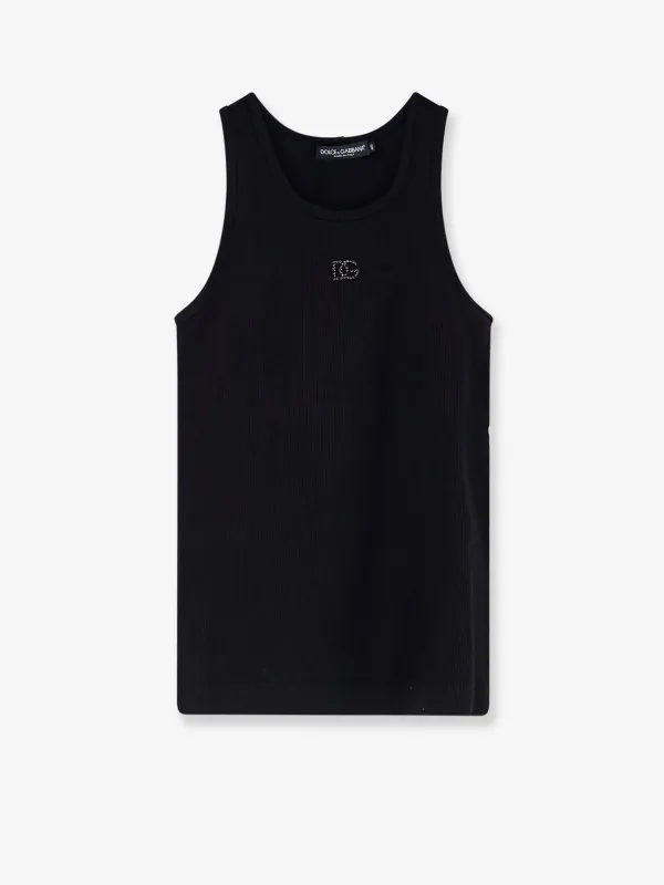 Ribbed Cotton Tank Top made by Dolce & Gabanna
