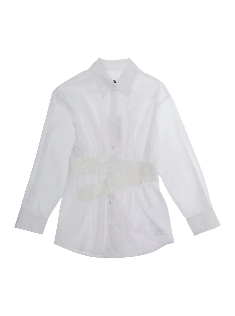 Shirt with Pointed Collar, White sold by Lord & Taylor