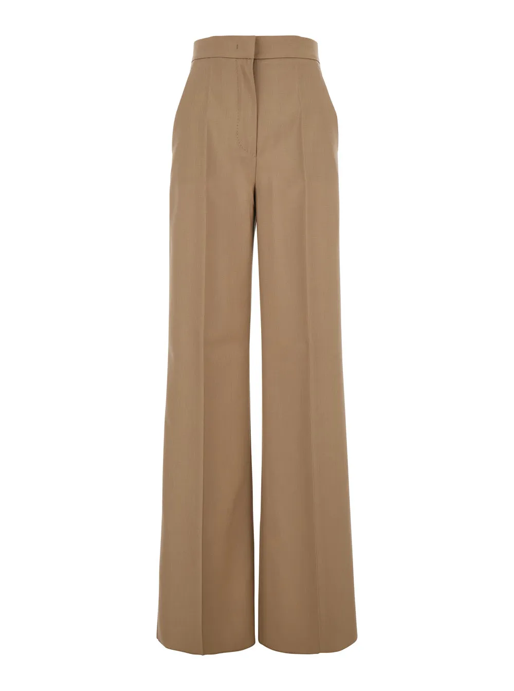 Beige Pants with Wide Leg and Logo sold by Lord & Taylor