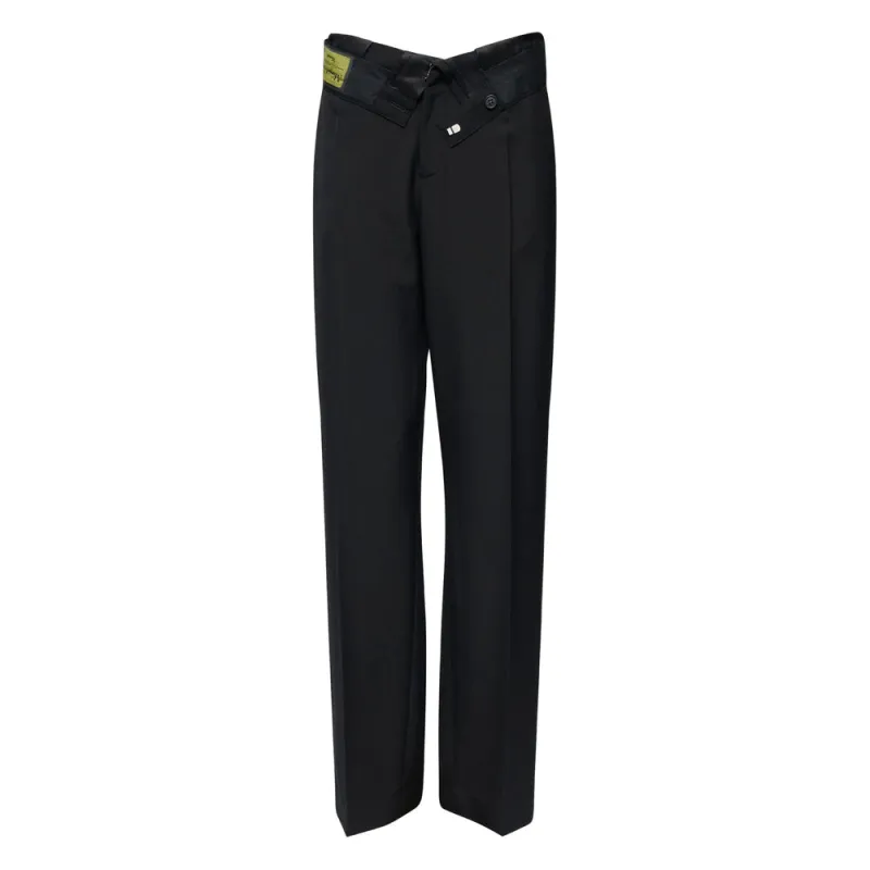 Tailored Trousers Straight Leg Black made by Maison Margiela