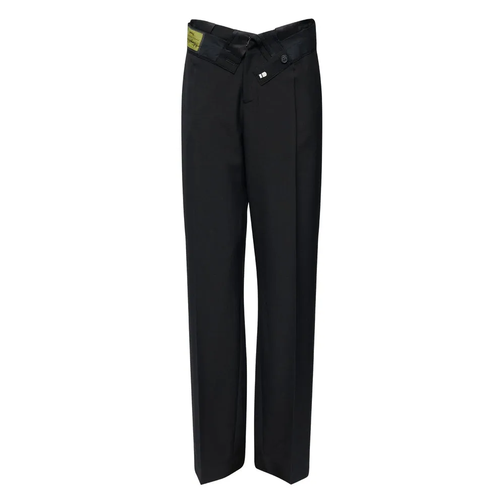 Tailored Trousers Straight Leg Black sold by Lord & Taylor