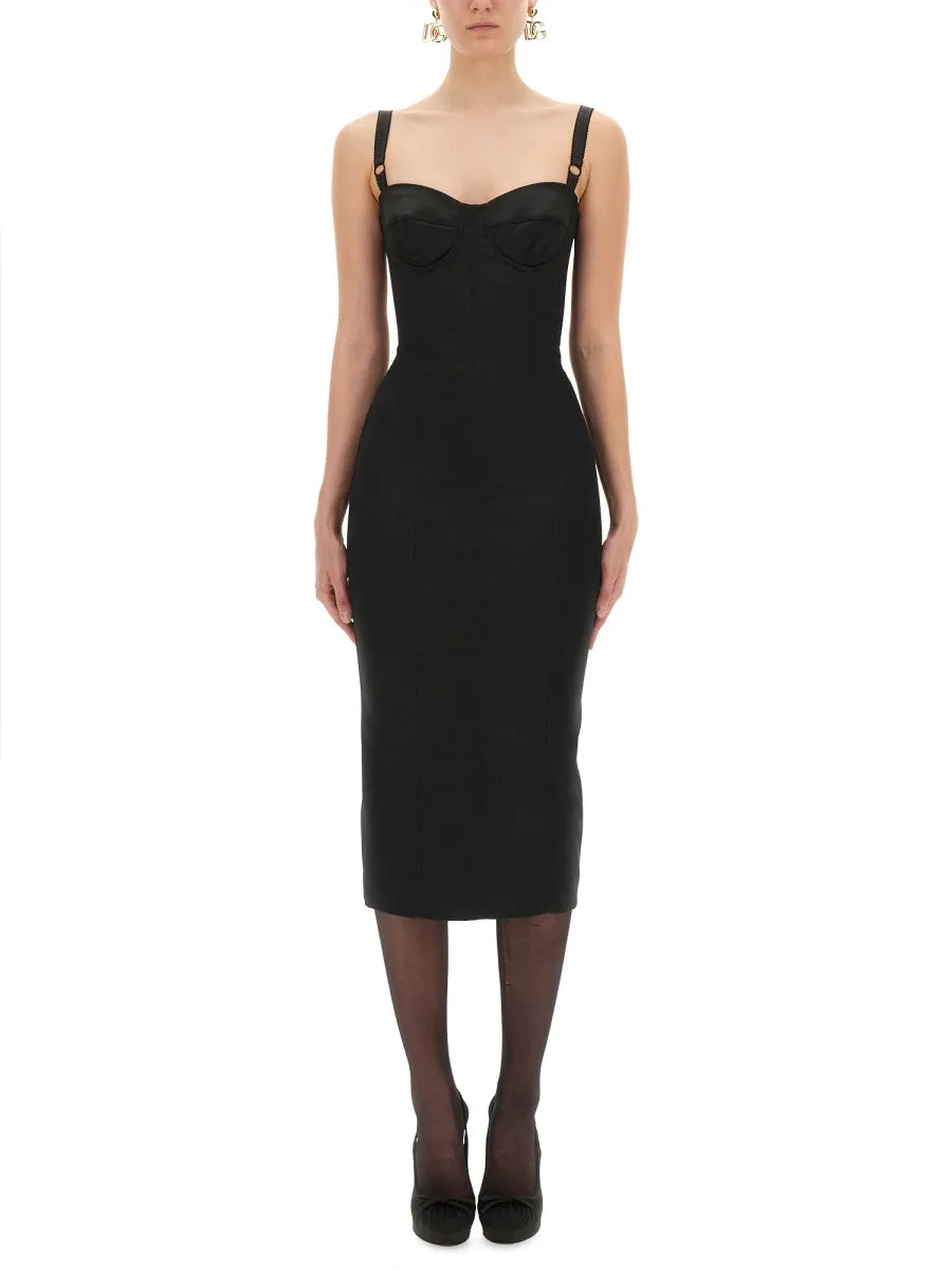 Satin Bustier Longuette Dress sold by Lord & Taylor