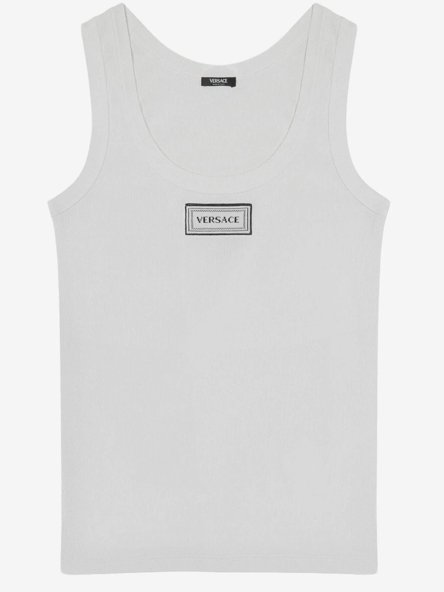 Stretch Cotton Tank Top with Logo sold by Lord & Taylor product image thumbnail 4