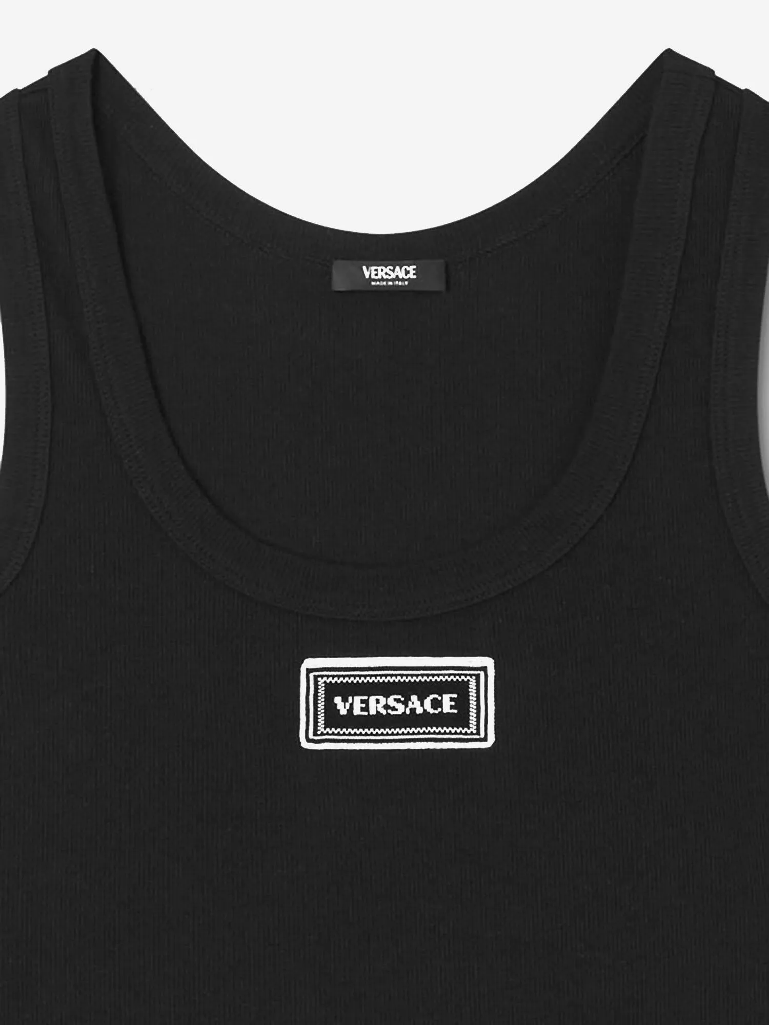 Stretch Cotton Tank Top with Logo sold by Lord & Taylor product image thumbnail 2