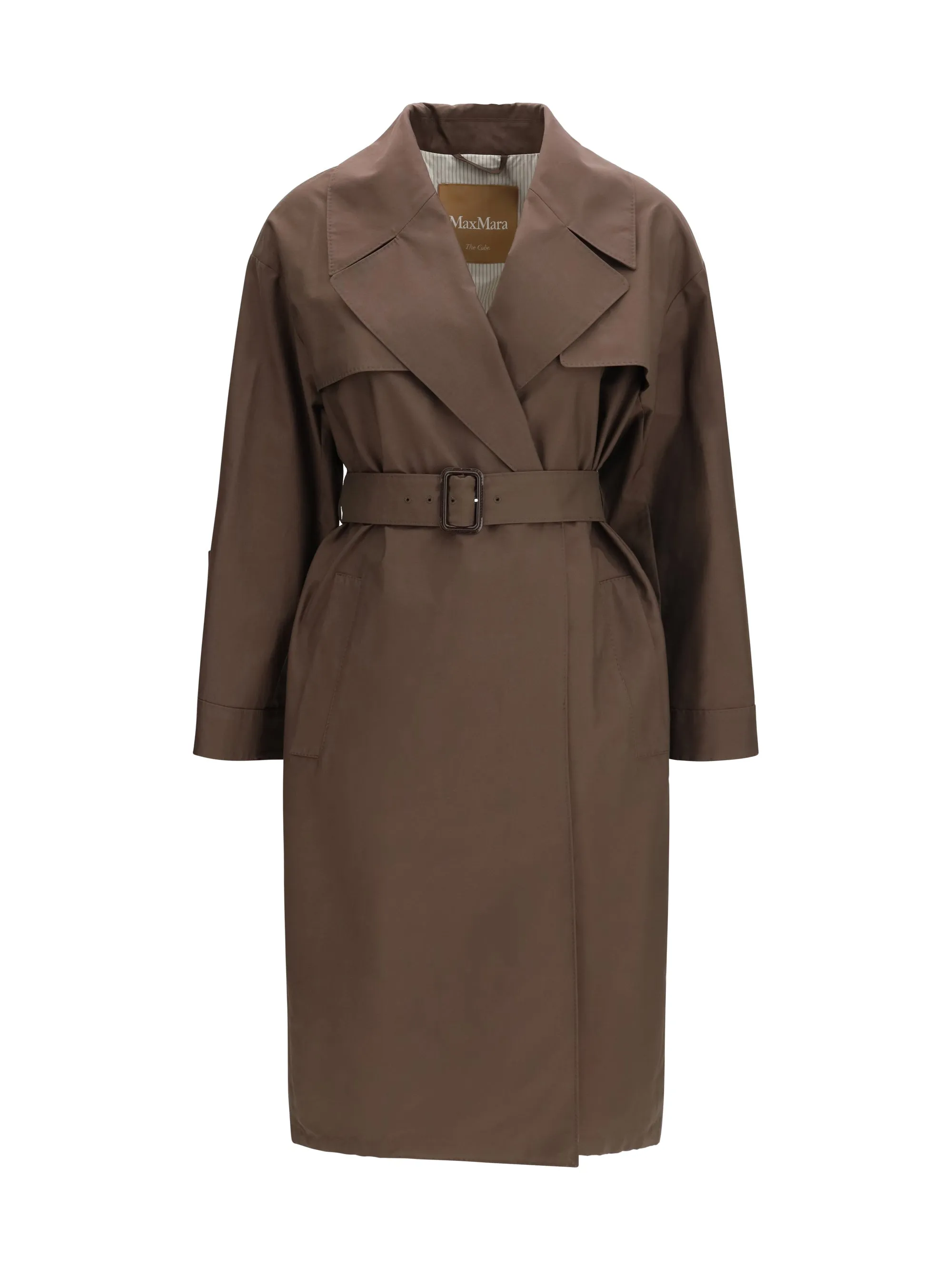 Trench Coat Double-Breasted Cotton-Blend sold by Lord & Taylor