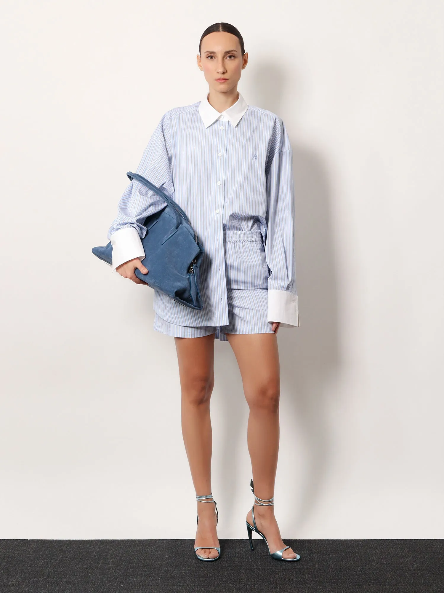 Oversize Striped Cotton Shirt sold by Lord & Taylor product image thumbnail 2