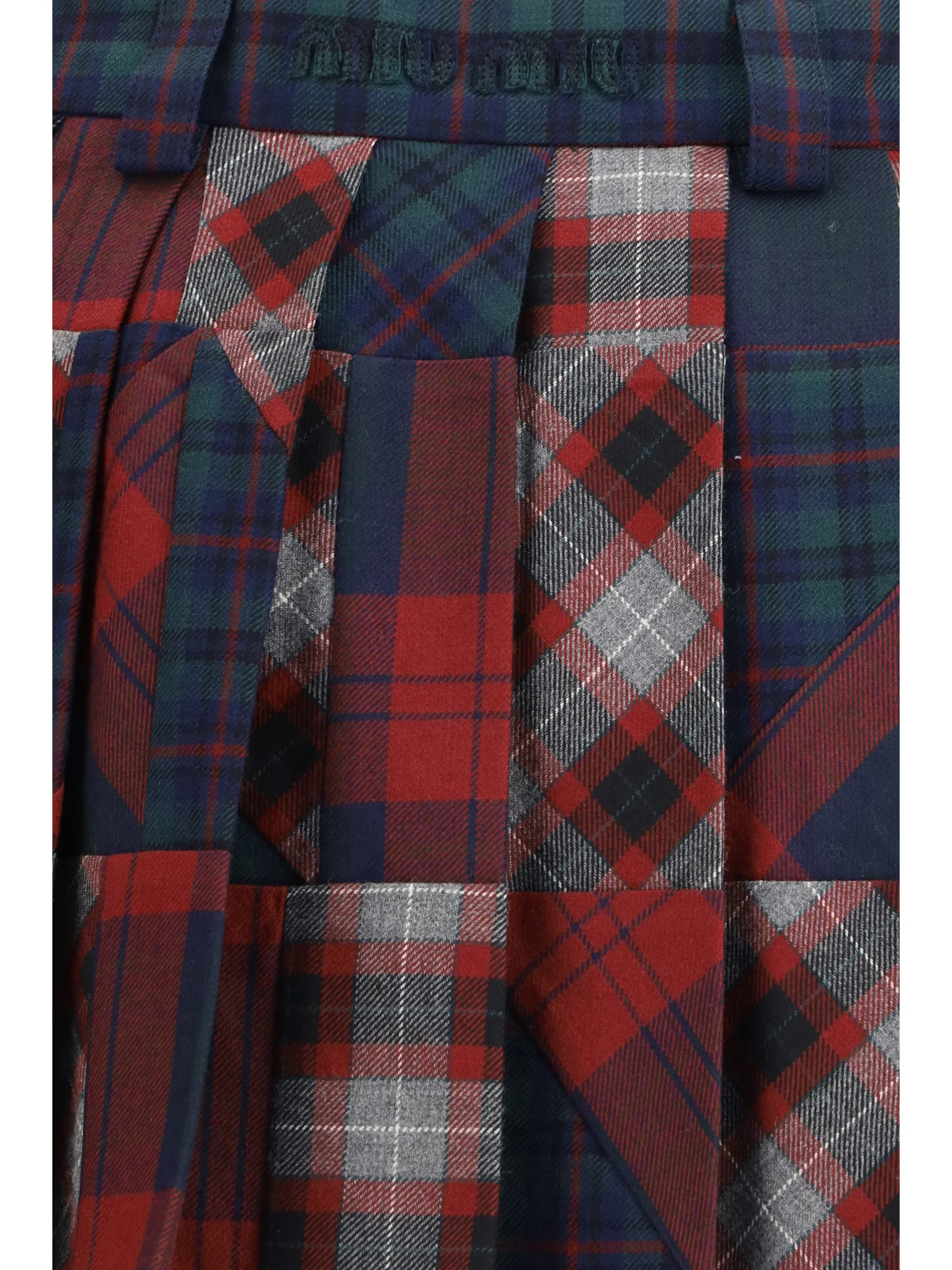 Skirt Pleated Patchwork Tartan Multicolour sold by Lord & Taylor product image thumbnail 3