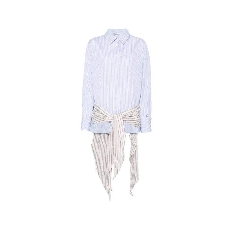 Dress Blue/White Striped made by The Attico