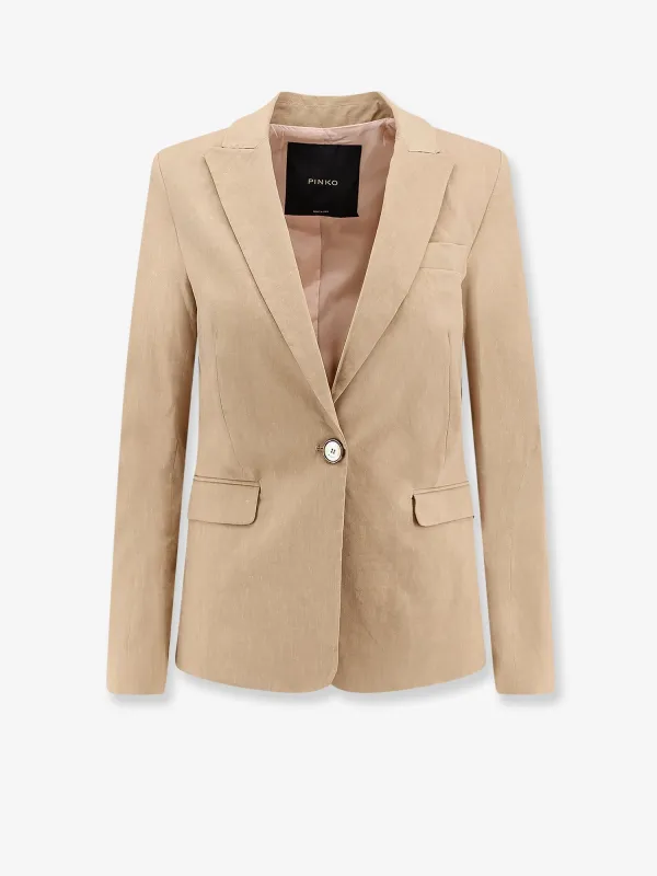 Blazer Freda Linen Beige made by Pinko