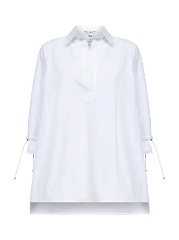 Blouse MXMADORNI White Cotton Poplin made by MaxMara