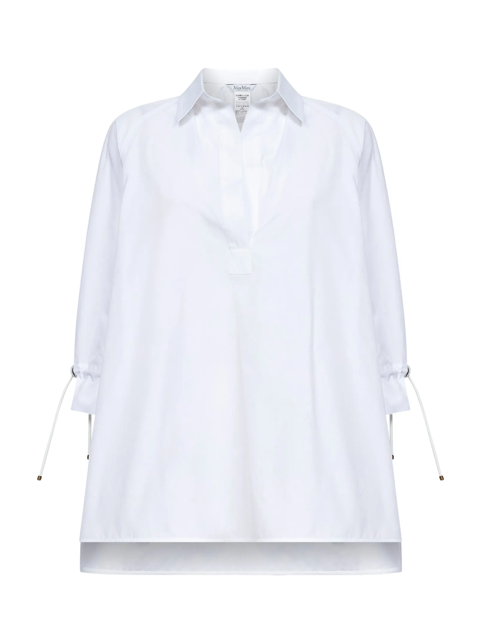 Blouse MXMADORNI White Cotton Poplin sold by Lord & Taylor