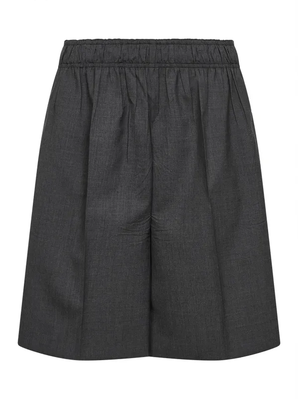 Slate Virgin Wool Bermuda Shorts made by Prada